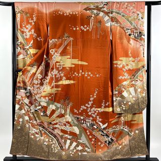 振袖 身丈157.5cm 裄丈63.5cm 正絹 美品 秀品 【中古】(着物)