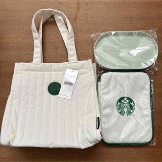 スターバックス(Starbucks)のスターバックス2024トート マルチケース カフェプレートセット(トートバッグ)