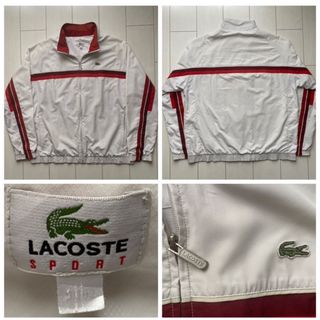 ラコステ(LACOSTE)の80s 90s vintage ビンテージ 白 LACOSTE ラコステ XXL(ナイロンジャケット)