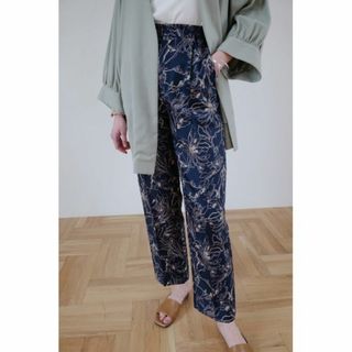 CLANE クラネ LINE FLOWER RELAX PANTS パンツ 1