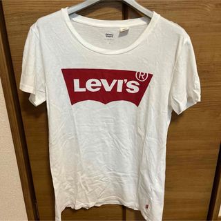 Levi's - リーバイス　Tシャツ　ロゴ入り　白　半袖　【S】