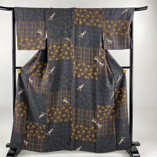 小紋 身丈164.5cm 裄丈67.5cm 正絹 美品 秀品 【中古】(着物)