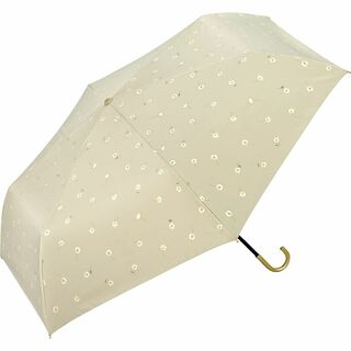 【色: ベージュ】Wpc. 日傘 折りたたみ傘 遮光ゴールドラインマーガレット (その他)