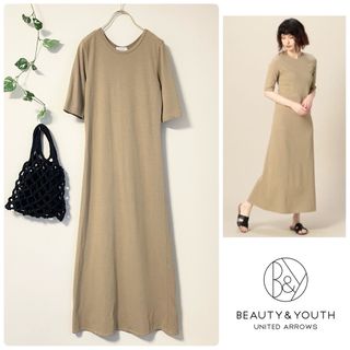 BEAUTY&YOUTH UNITED ARROWS - BEAUTY&YOUTHコットンフレアマキシワンピース