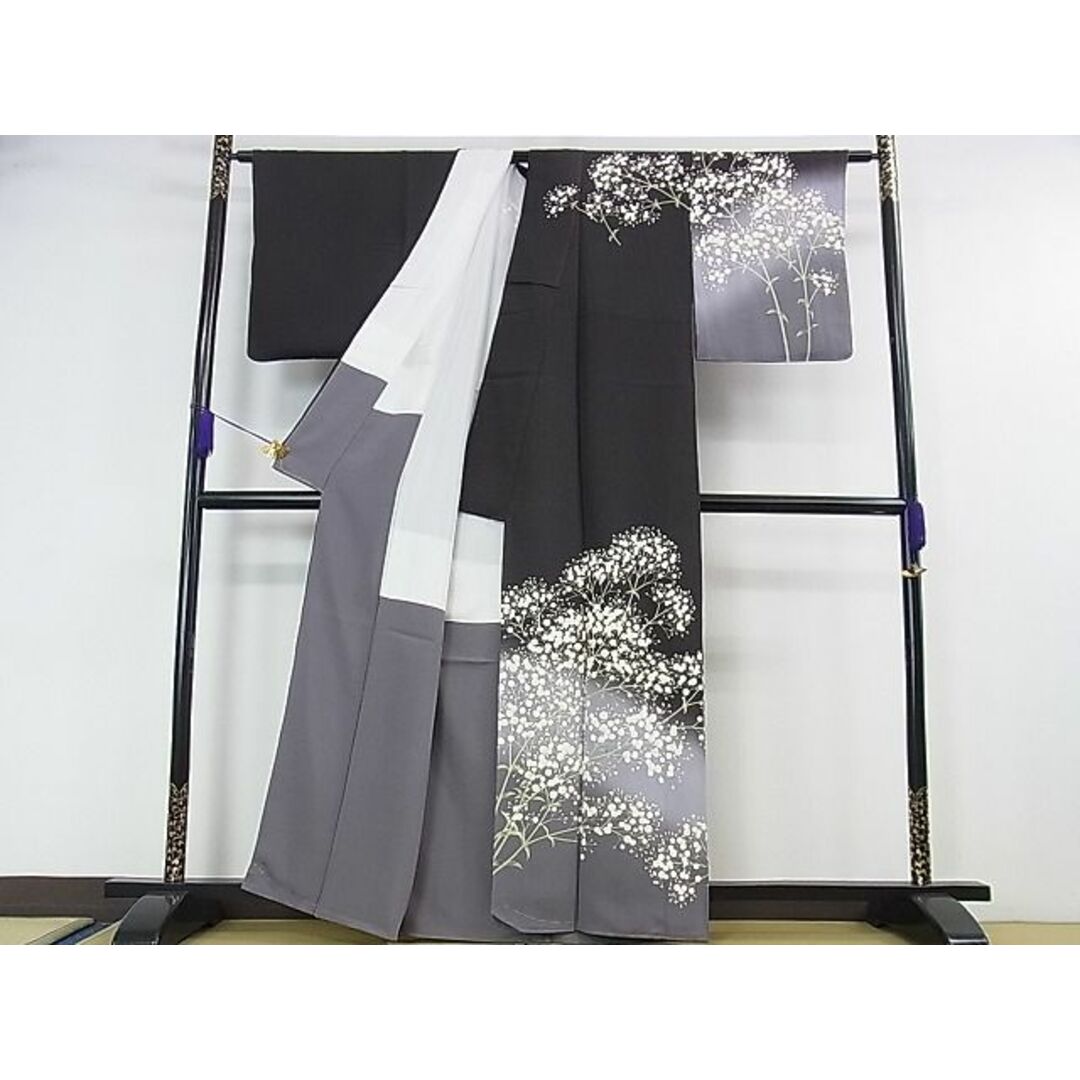 平和屋本店□極上 名門染元 秀美 十日町友禅 訪問着 かすみ草 暈 平和屋本店□極上 名門染元 秀美 十日町友禅 訪問着 かすみ草 暈