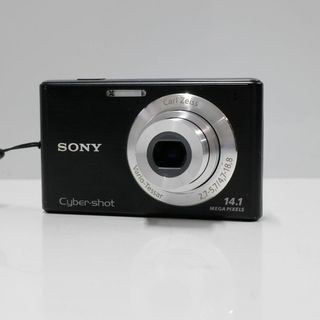 SONY - SONY Cyber-Shot DSC-W550 USED美品 デジタルカメラ 本体＋バッテリー 広角26mm 光学4倍ズーム ZEISSレンズ HD動画 完動品 中古 CP5638