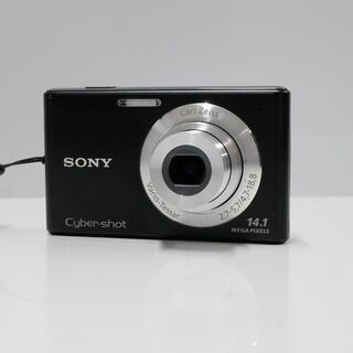 ソニー(SONY)のSONY Cyber-Shot DSC-W550 USED美品 デジタルカメラ 本体＋バッテリー 広角26mm 光学4倍ズーム ZEISSレンズ HD動画 完動品 中古 CP5638(コンパクトデジタルカメラ)