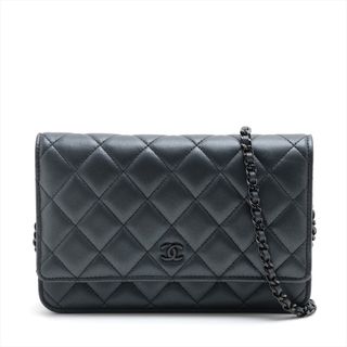 シャネル(CHANEL)のシャネル  ラムスキン  グレー レディース ショルダーバッグ(ショルダーバッグ)