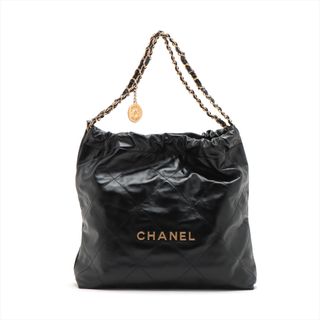 シャネル(CHANEL)のシャネル  ラムスキン  ブラック レディース ショルダーバッグ(ショルダーバッグ)