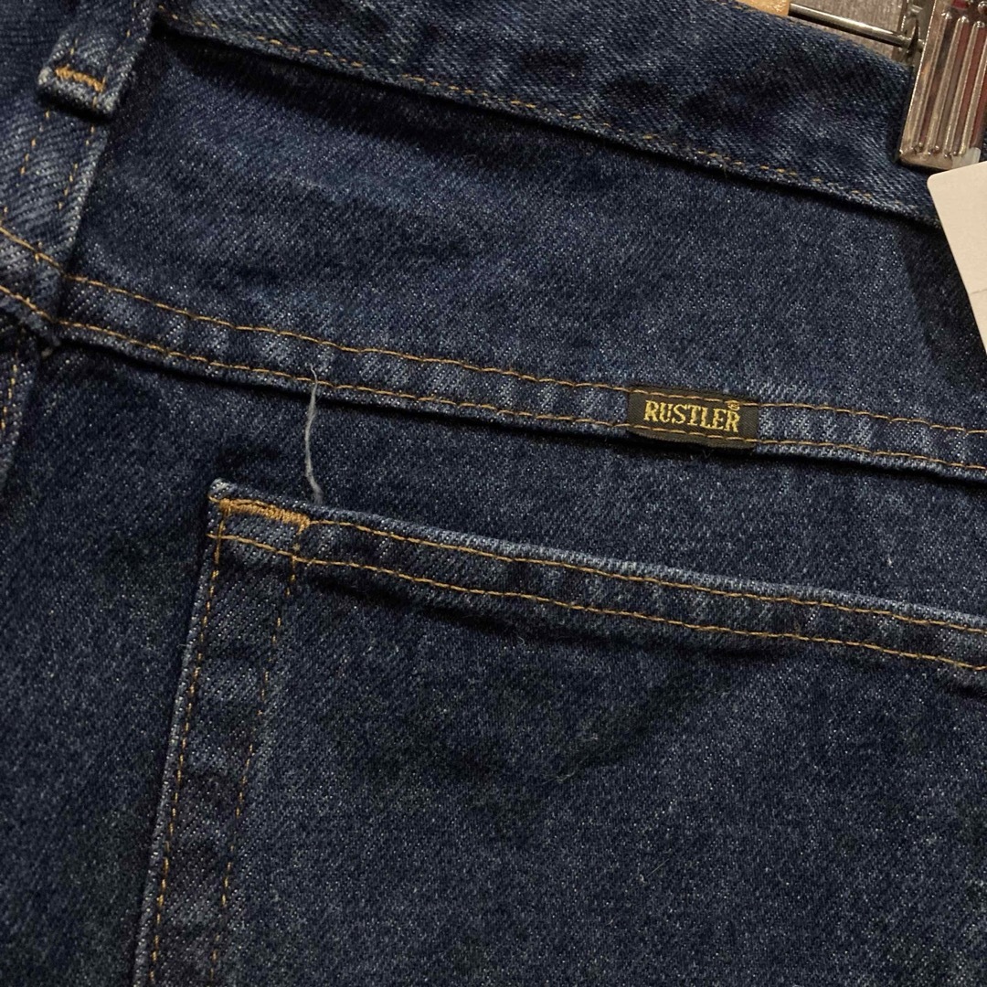RUSTLER ラスラー デニムパンツ デニム ジーンズ W33 濃紺 メンズのパンツ(デニム/ジーンズ)の商品写真