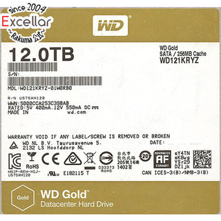 ウェスタンデジタル(Western Digital)のWestern Digital製HDD　WD121KRYZ　12TB SATA600 7200　28000～29000時間以内(PC周辺機器)