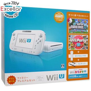 ウィーユー(Wii U)の任天堂　Wii U すぐに遊べるファミリープレミアムセット shiro 元箱あり(家庭用ゲーム機本体)