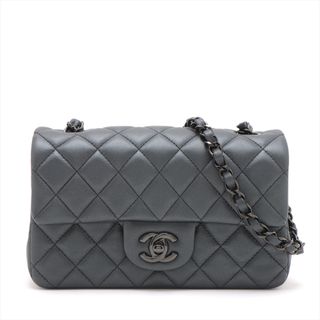 シャネル(CHANEL)のシャネル  ラムスキン  グレー レディース ショルダーバッグ(ショルダーバッグ)