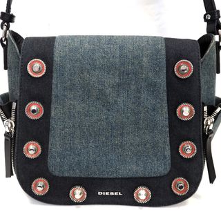 ディーゼル(DIESEL)のディーゼル ショルダーバッグ デニム ディーゼルロゴ レディース ブルー系 DIESEL Th961651 美品・中古(ショルダーバッグ)