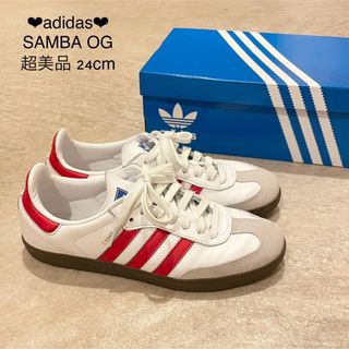 ❤︎adidas❤︎２回着超美品❤︎SAMBA OG❤︎24cmサンバ着画あり