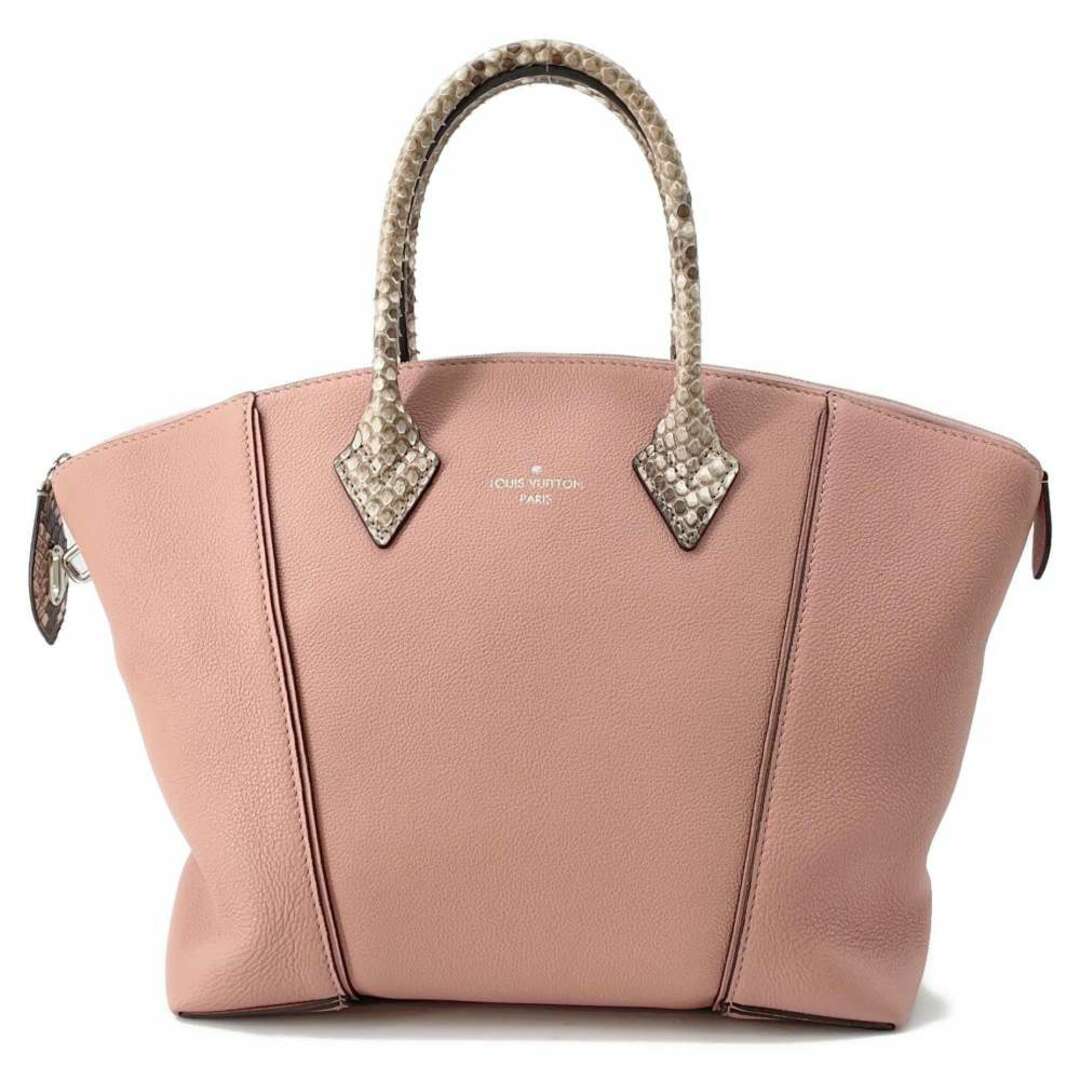 LOUIS VUITTON(ルイヴィトン)のルイヴィトン ハンドバッグ パイソン ロックイットPM N92045 LOUIS VUITTON トートバッグ 2way ピンク パルナセアライン レディースのバッグ(ハンドバッグ)の商品写真