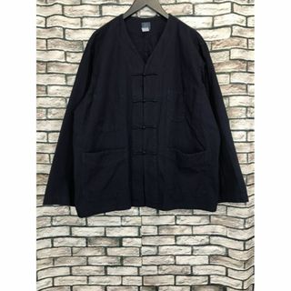 ポストオーバーオールズ(POST OVERALLS)のポスト オーバーオールズ★Chinois DVチャイナボタンノーカラージャケット(ノーカラージャケット)