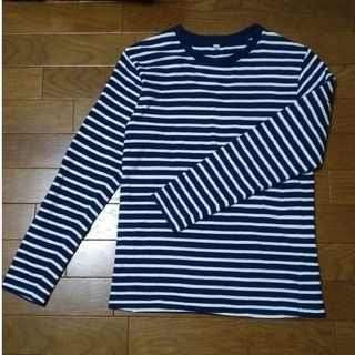 ユニクロ(UNIQLO)のユニクロ　ボーダー長袖シャツ　160(Tシャツ/カットソー)