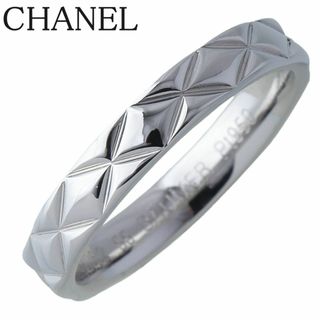 シャネル(CHANEL)のシャネル マトラッセ リング ミディアム #55 Pt950 幅3.5mm 新品仕上げ済 CHANEL【16944】(リング(指輪))