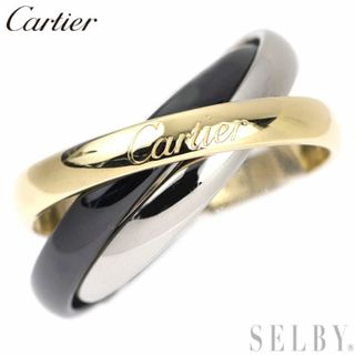 Cartier - カルティエ セラミック/ K18YG/WG リング トリニティ49号