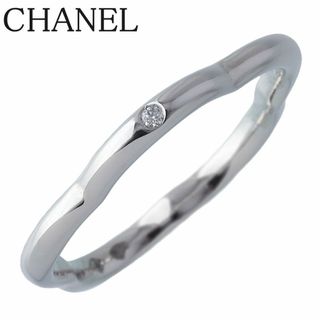 シャネル(CHANEL)のシャネル カメリア ダイヤ リング #52 J3219 1PD Au750WG 保証書(2018年) 新品仕上げ済 CHANEL【17061】(リング(指輪))