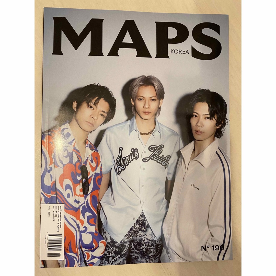 MAPS KOREA 2024年5月号 韓国版　Number_i表紙 エンタメ/ホビーの雑誌(ファッション)の商品写真
