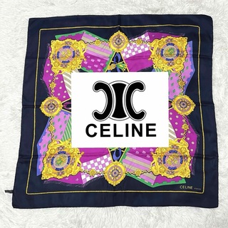 celine - 【美品】CELINE セリーヌ スカーフ シルク