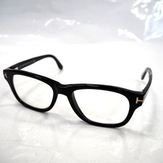 トムフォード(TOM FORD)のTh961155 トムフォード メガネ TF5147 001 52□17 145 ブラック 度なし TOM FORD 良好・中古(サングラス/メガネ)