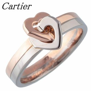 カルティエ(Cartier)のカルティエ ダブルハート 2ハート リング #49 750PG/WG 新品仕上げ済 Cartier【17316】(リング(指輪))