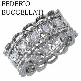 フェデリーコ ブチェラッティ ダイヤ リング 約14号 750WG 透かし 彫金 FEDERICO BUCCELLATI【17443】(リング(指輪))