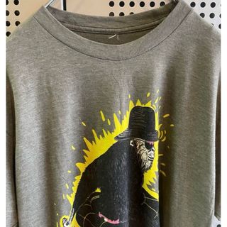 古着　ヴィンテージ　Tシャツ　プリントTシャツ　スカル　ドクロ　薄手Tシャツ(Tシャツ(半袖/袖なし))