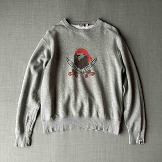 A BATHING APE - アベイシングエイプ PIRATE スウェット グレー M 