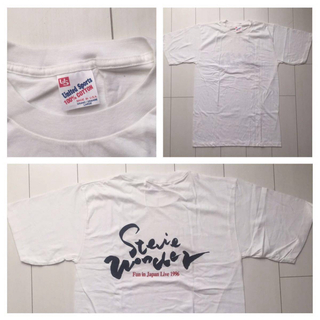 ミュージックティー(MUSIC TEE)の未使用 DEAD STOCK 90s USA製 L stevie wonder(Tシャツ/カットソー(半袖/袖なし))