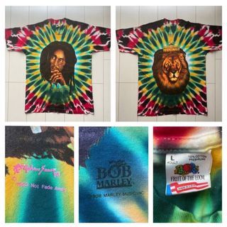 ミュージックティー(MUSIC TEE)のDEAD STOCK 90s USA製 BOB MARLEY LION XL(Tシャツ/カットソー(半袖/袖なし))