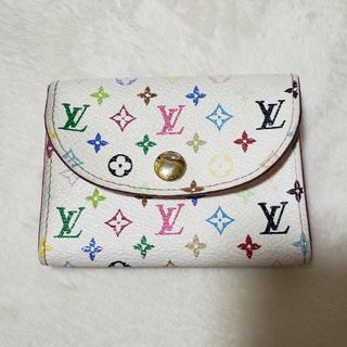 ルイヴィトン(LOUIS VUITTON)のルイヴィトン　マルチカラー　ピンク　名刺入れ　ケース(名刺入れ/定期入れ)