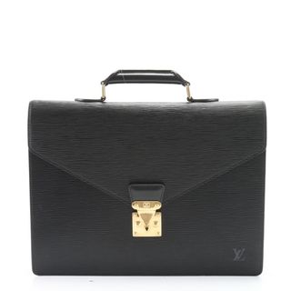 ルイヴィトン(LOUIS VUITTON)の極美品 ルイヴィトン エピ セルヴィエット コンセイエ M54422 レザー ビジネス バッグ 書類鞄 トート 通勤 本革 メンズ EEM Z3-6(ビジネスバッグ)