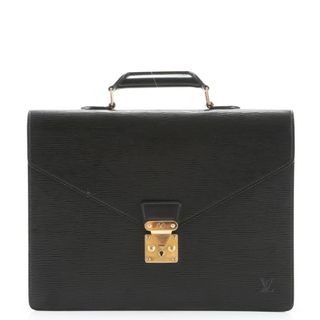 ルイヴィトン(LOUIS VUITTON)の美品 ルイヴィトン エピ セルヴィエット コンセイエ M54422 レザー ビジネス バッグ 書類鞄 トート 通勤 本革 A4 メンズ EEM Z3-5(ビジネスバッグ)