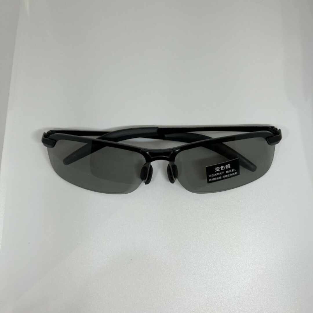 偏光 サングラス ブラック 黒 調光 紫外線 スポーツ 運転 アウトドア 釣り メンズのファッション小物(サングラス/メガネ)の商品写真