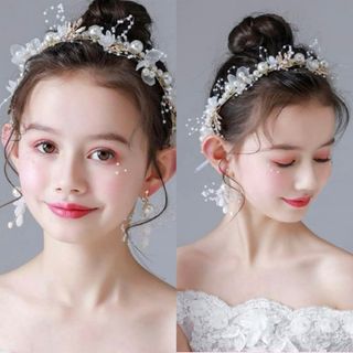 レディース キッズ ヘッドドレス カチューシャ ヘアリボン ヘアアクセサリー(カチューシャ)