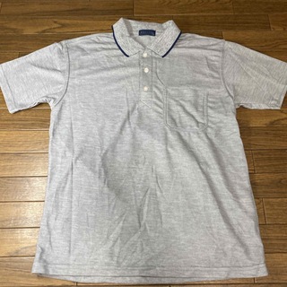 ポロシャツ　グレー　メンズM(Tシャツ/カットソー(半袖/袖なし))