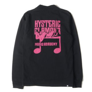 ヒステリックグラマー(HYSTERIC GLAMOUR)のHYSTERIC GLAMOUR ヒステリックグラマー Tシャツ サイズ:S / ガール ウーマン グラフィック ロゴ ポケット ハイネック ロングスリーブTシャツ / トップス 長袖 ロンT Y2K ブラック 黒 日本製【メンズ】【中古】(Tシャツ/カットソー(七分/長袖))