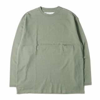 【新品】EEL イール Tシャツ サイズ:M / 21SS ユルリ ロングスリーブTシャツ Yururi Tee L/S E-21509 / トップス 長袖 ポケット ロンT カットソー セージグリーン 日本製【メンズ】(Tシャツ/カットソー(七分/長袖))