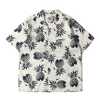 サンサーフ(Sun Surf)の美品 SUN SURF サンサーフ シャツ サイズ:L / Duke Kahanamoku実名復刻 パイナップル柄 コットン アロハシャツ DUKES PINEAPPLE オフホワイト / 東洋 トップス ハワイアンシャツ カジュアル【メンズ】【中古】(シャツ)