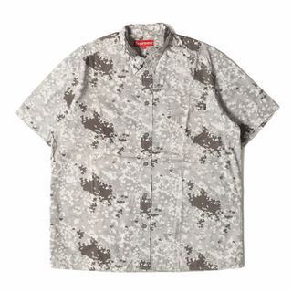 シュプリーム(Supreme)のSupreme シュプリーム シャツ サイズ:L / 00s ジャーマンカモ コットン 半袖シャツ グレー系 / 00年代 アーカイブ トップス カジュアルシャツ【メンズ】【中古】(シャツ)