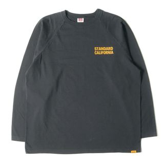 スタンダードカリフォルニア(STANDARD CALIFORNIA)のSTANDARD CALIFORNIA スタンダードカリフォルニア Tシャツ サイズ:L / 24SS ワンポイント ロゴ ベースボール 長袖Tシャツ SD US Cotton Logo Baseball T / ロングスリーブ カットソー / チャコールグレー 【メンズ】【中古】(Tシャツ/カットソー(七分/長袖))