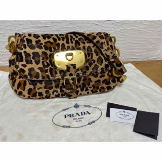 プラダ(PRADA)の【PRADA】レオパード柄チェーンショルダーバッグ・ハラコ(ショルダーバッグ)