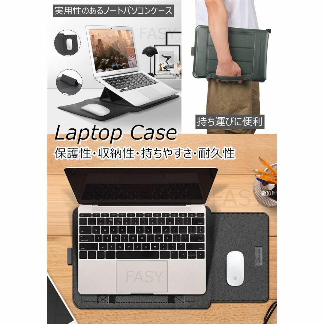 【サイズ:約11-12インチ「縦入れ」_色:ピンク】ノートパソコンケース 薄型  スマホ/家電/カメラのPC/タブレット(ノートPC)の商品写真