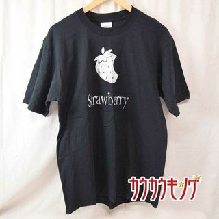 Strawberry 苺 Tシャツ L ブラック メンズ(その他)