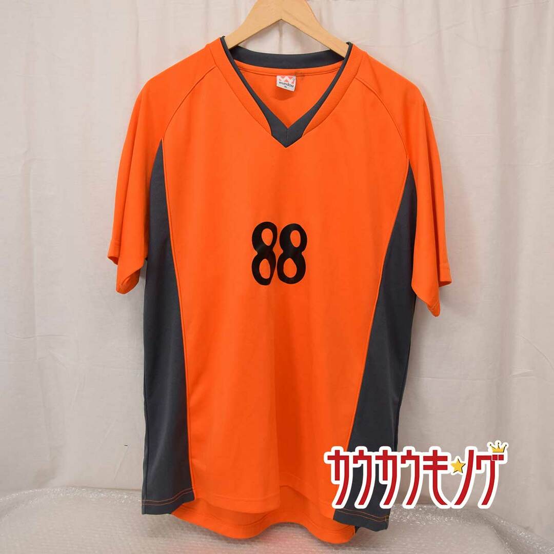 wundou サッカー ユニフォーム #88 YOSHIWARA XL オレンジ スポーツ/アウトドアのサッカー/フットサル(ウェア)の商品写真