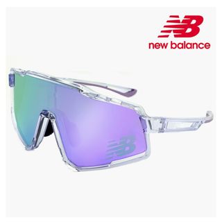 ニューバランス(New Balance)の【新品】 ニューバランス スポーツサングラス NB08102 c01 New Balance サングラス NB-08102X [ ゴルフ ランニング 自転車 バイク テニス アウトドア ] newbalance メンズ レディース 1枚レンズ シールド型 フレーム ミラーレンズ [別売り インナーフレームで 度付きサングラス 対応](サングラス/メガネ)